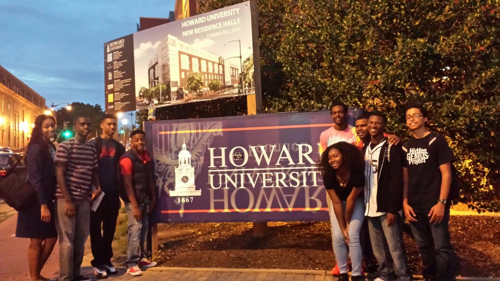 Group Howard U sign